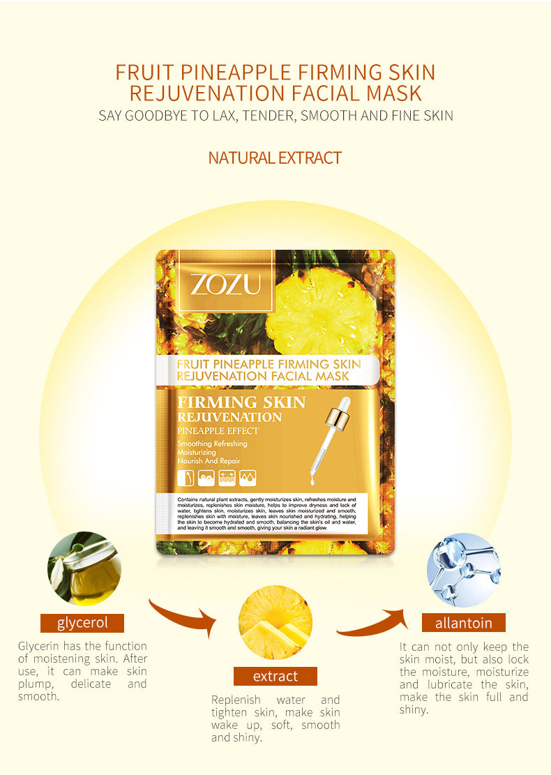 Fruit Flavor Hydrating Facial Mask for All Skin Types - Nourishing Skin Care