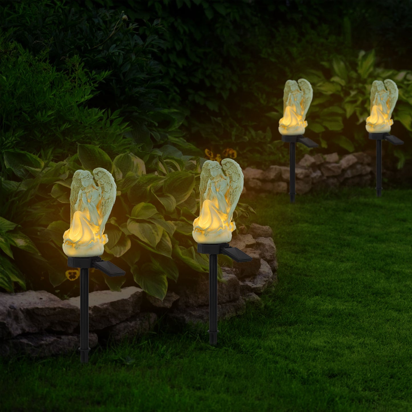 Solar Praying Angel Garden Light - IP65 Waterproof LED Lamp