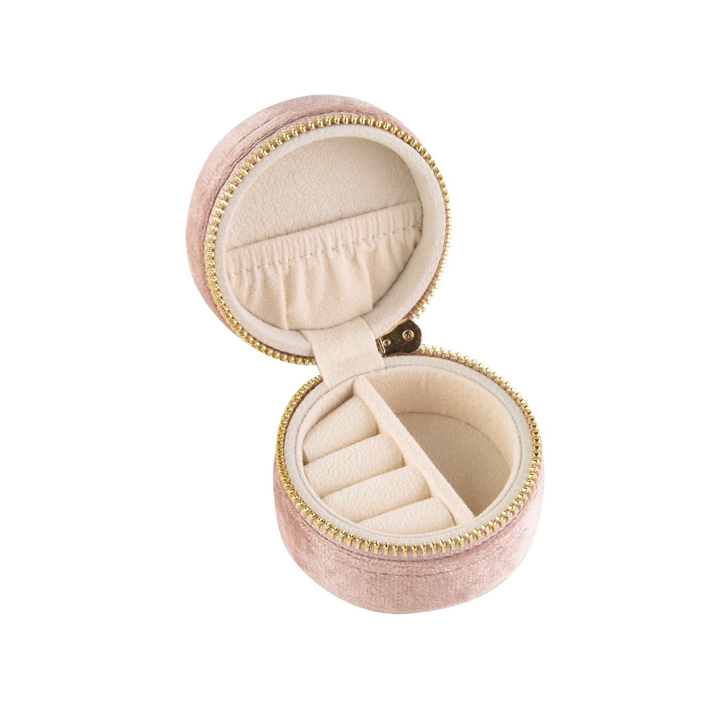Mini Velvet Jewelry Storage Box - Portable Ring Organizer, Multi-Color
