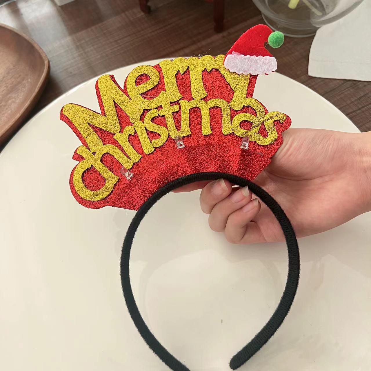 Christmas Light Headband for Women – Snowflake & Holiday Styles