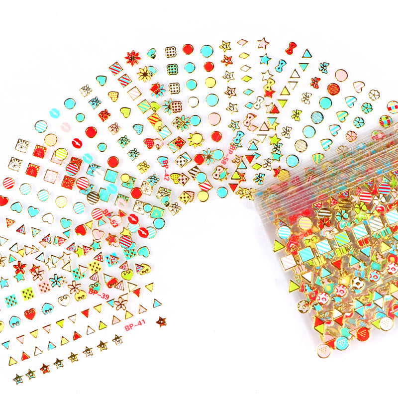 3D Nail Art Stickers - Butterfly & Flower Designs