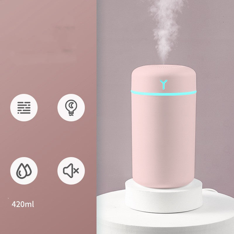 Portable Rechargeable Aromatherapy Car Humidifier - Silent Multi-Color Compact
