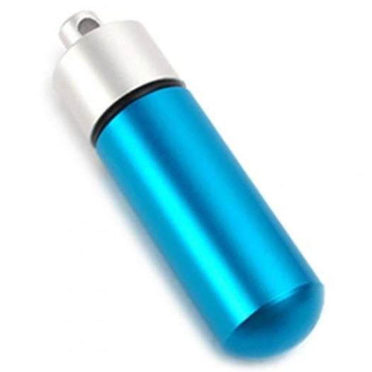 Rainbow Color Aluminum Alloy Waterproof Storage Bottle Key Pendant
