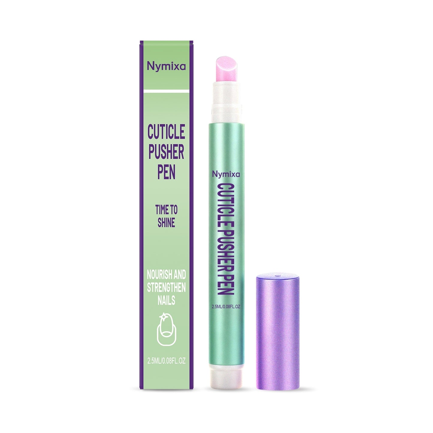 Cuticle Pusher Pen with 2.5ml Oil - Nail & Skin Care Tool
