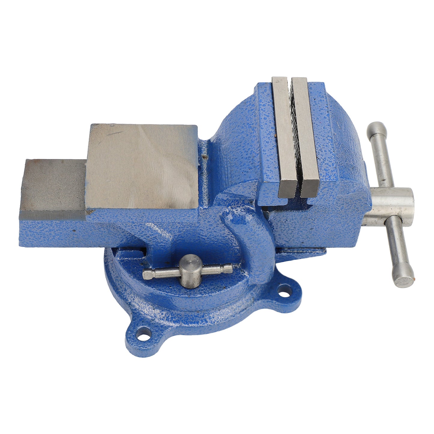 3-Inch Bench Vise with 360° Swivel Base - Cast Iron & Carbon Steel