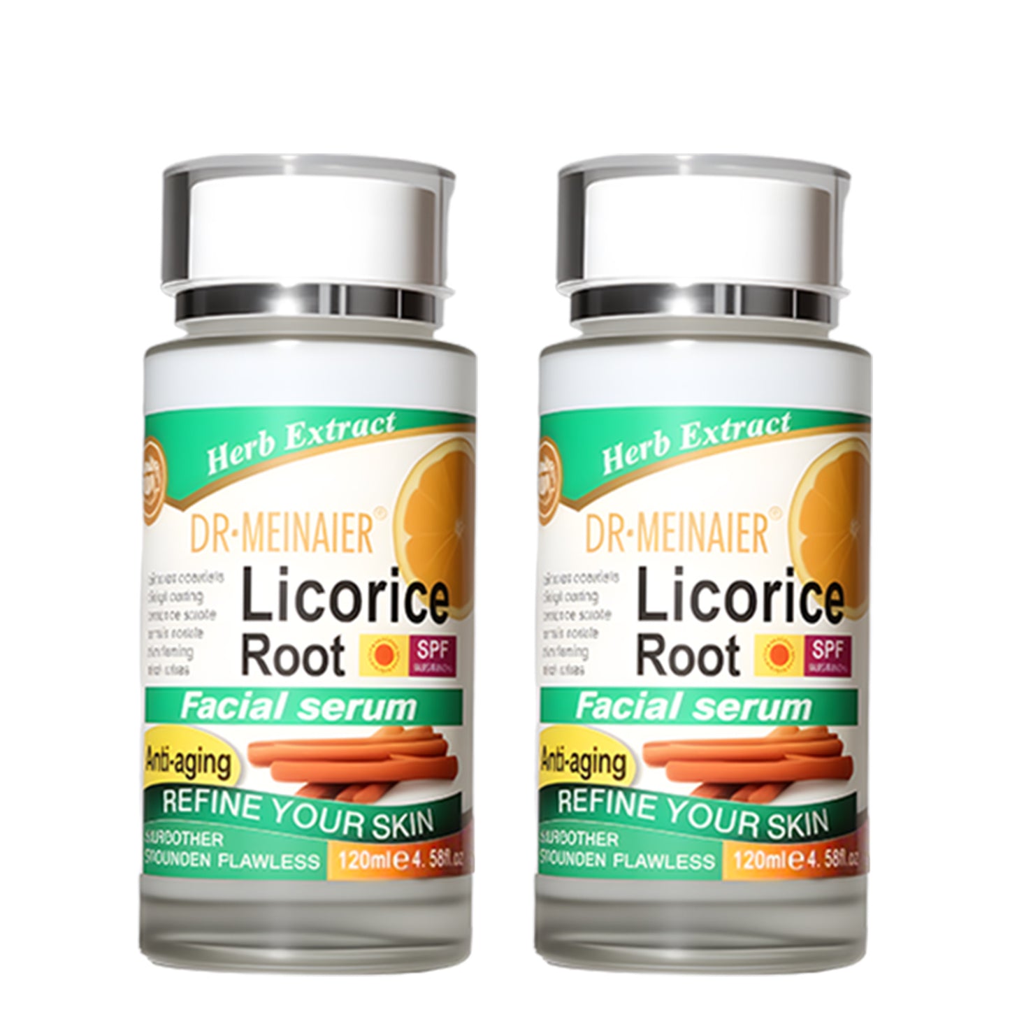 Licorice Root Facial Serum with SPF 50 - Brightening Anti-Aging Treatment