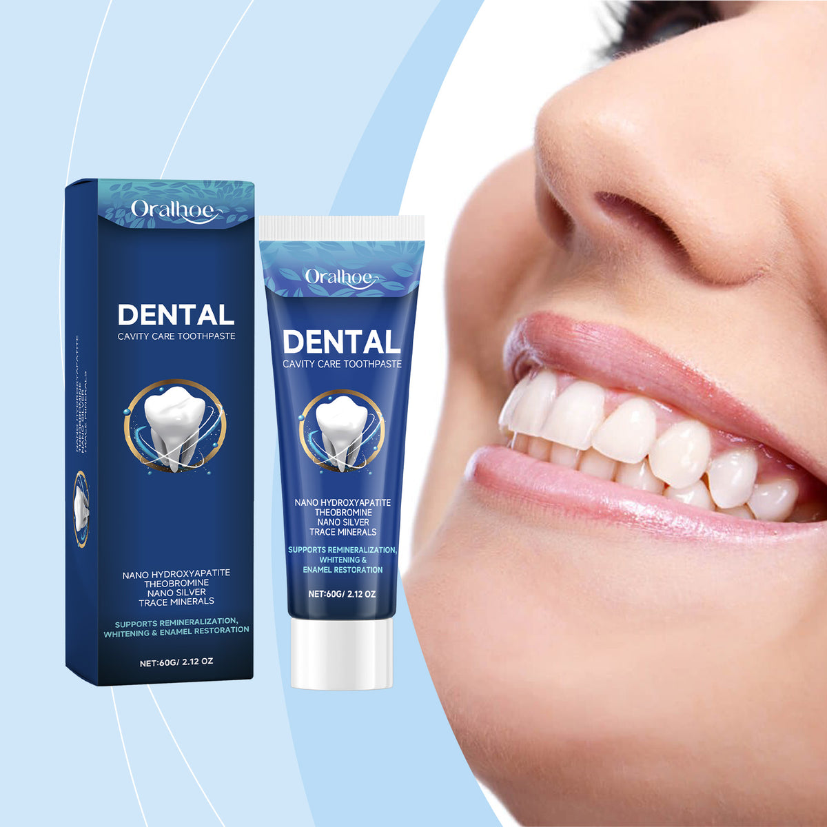 Dental Care Toothpaste 60g - Enamel Repair & Antibacterial Protection