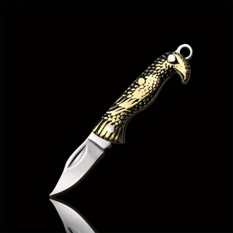 Mini Yellow Dragon Pattern Kitchen Knife