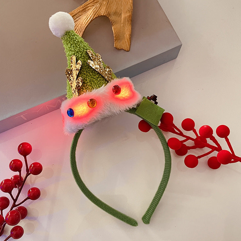Christmas Light Headband for Women – Snowflake & Holiday Styles