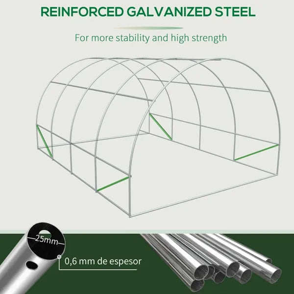 Portable Outdoor Greenhouse for Plants - 19.5' x 9.8' x 6.9'