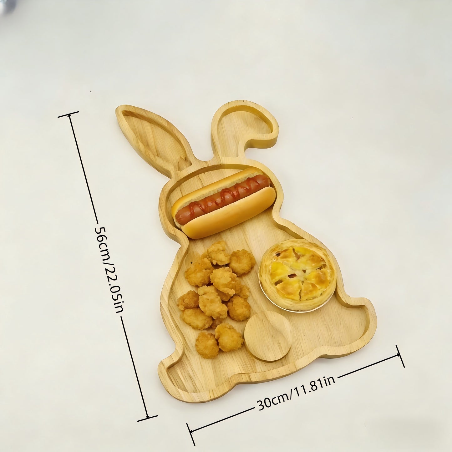 Wooden Cartoon Christmas Tray for Home Desktop Storage