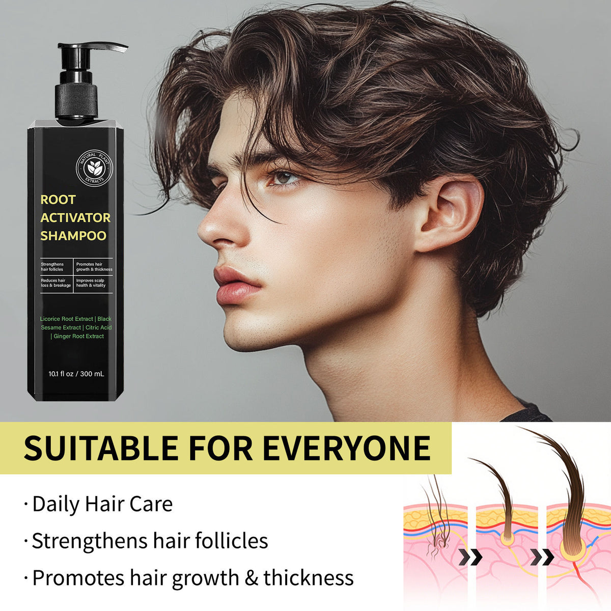 Anti-Dandruff Hair Shampoo for Scalp Control & Nourishment - 300ml