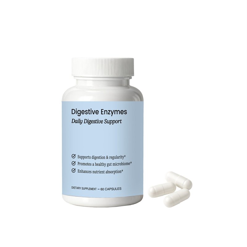 Digestive Enzyme & Probiotic Capsules - 60 Count