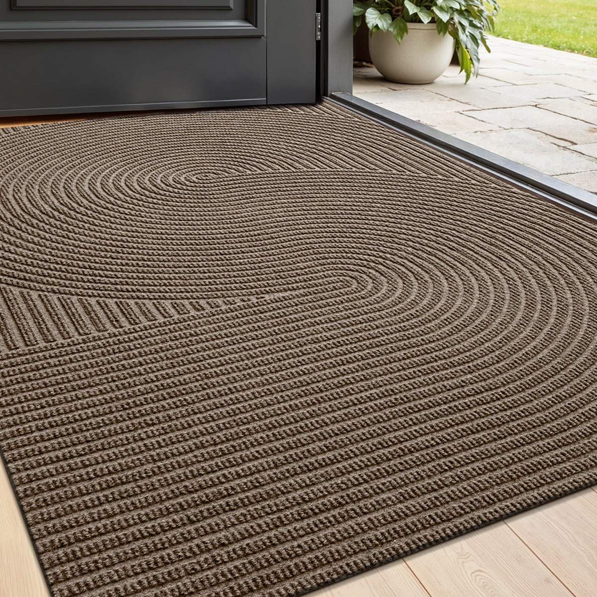 Outdoor Dirt-Trapping Doormat - Wear-Resistant, Easy to Clean for Home Use