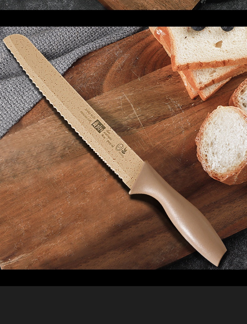 20cm Serrated Bread Knife with Black Handle - Kitchen & Dining Tool
