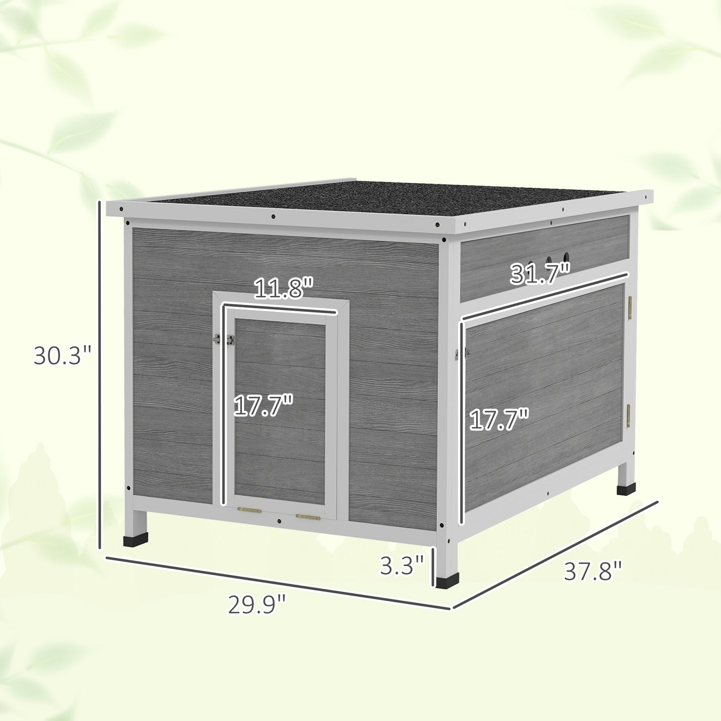 Wooden Duck Coop with Openable Roof and Removable Floor - 30x38 Inches