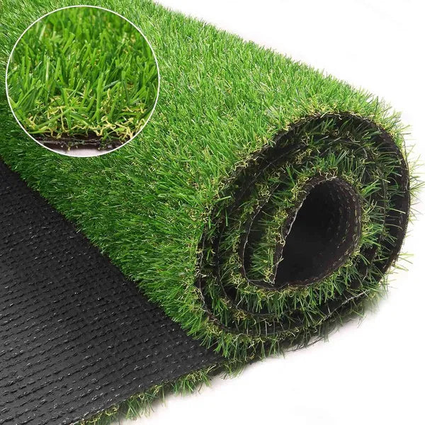 65ft x 15ft Artificial Turf Mat with Drainage Holes - Durable Fake Grass for Indoor & Outdoor Use