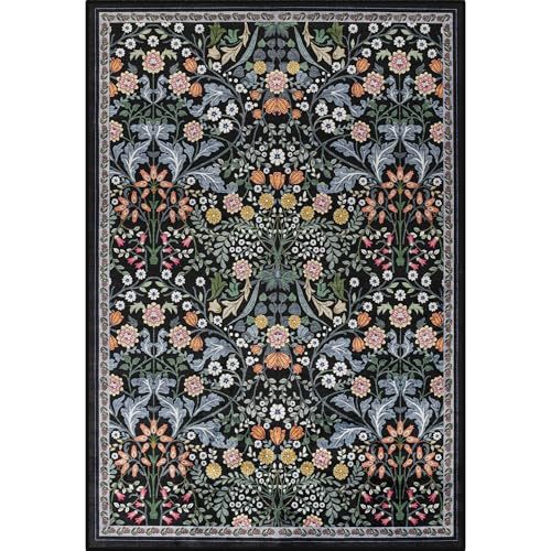 Vintage American-Style Rug for Living Room Non-Slip & Stain-Resistant Floor Mat