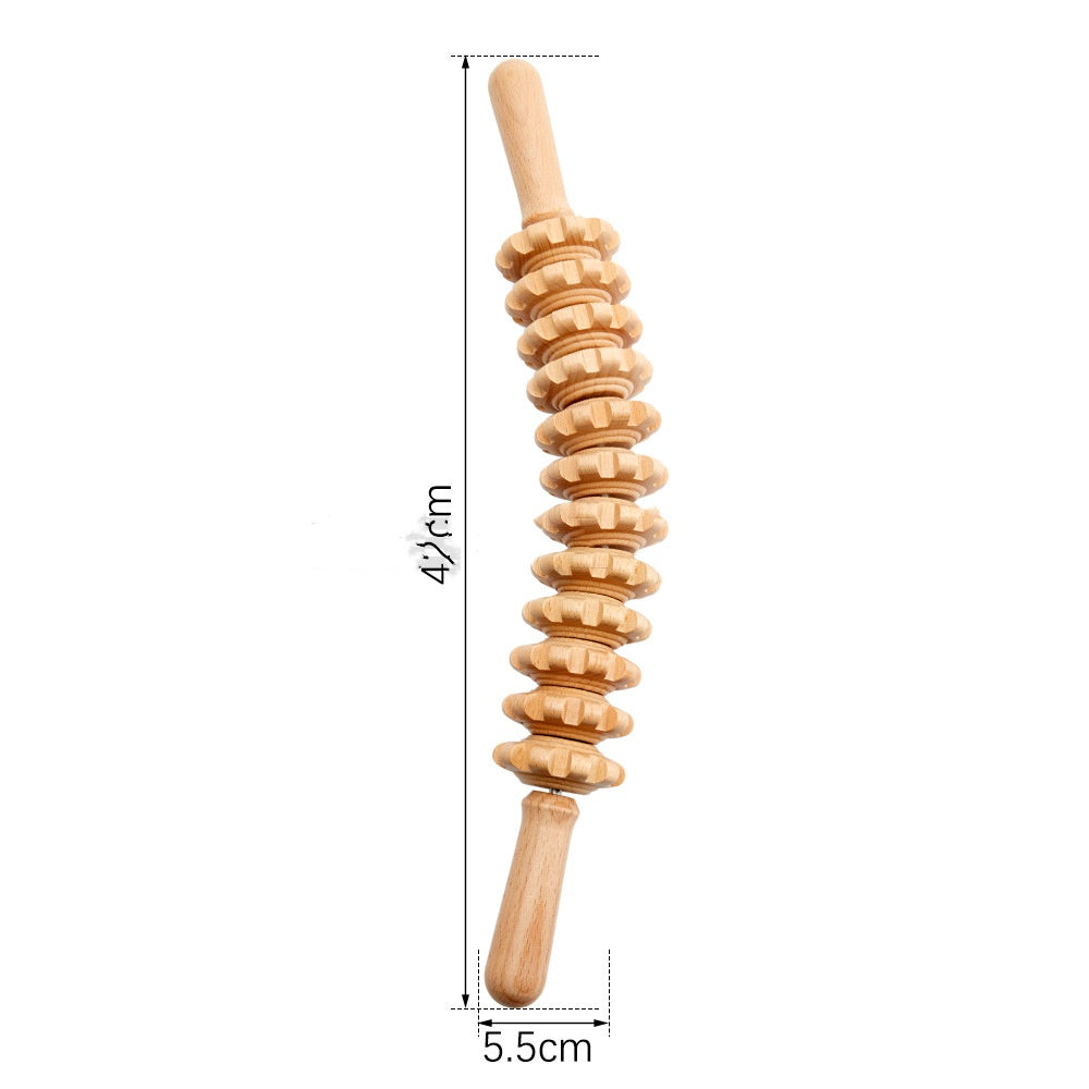 Wooden Massage Roller Suit Multifunctional Natural Massager For Men