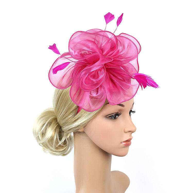 3D Flower Organza Hair Clip