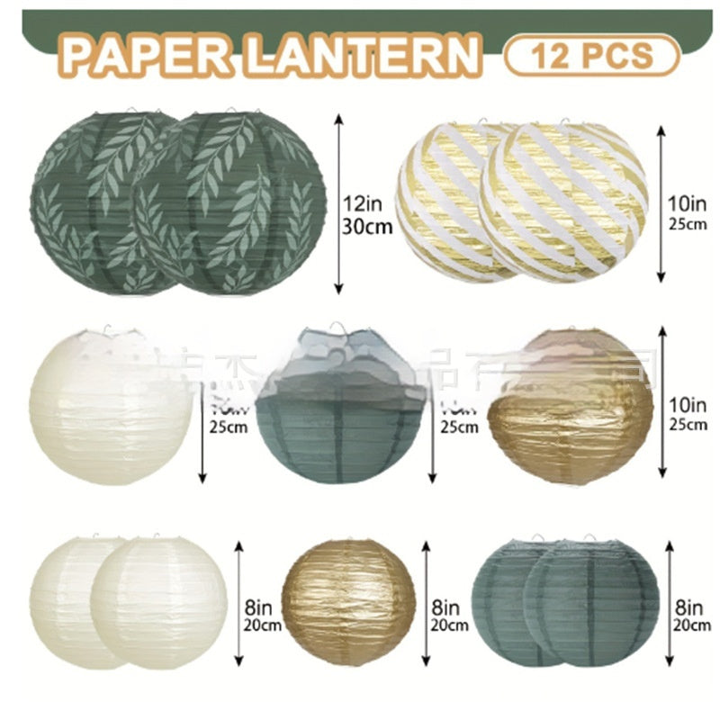 Decorative Green Lantern Lanterns for Background Displays - Multiple Styles & Packs
