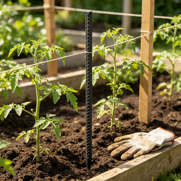 Heavy-Duty 16-Inch Rebar Stakes - Ground Anchors for Fencing, Tents, Gardening & Camping