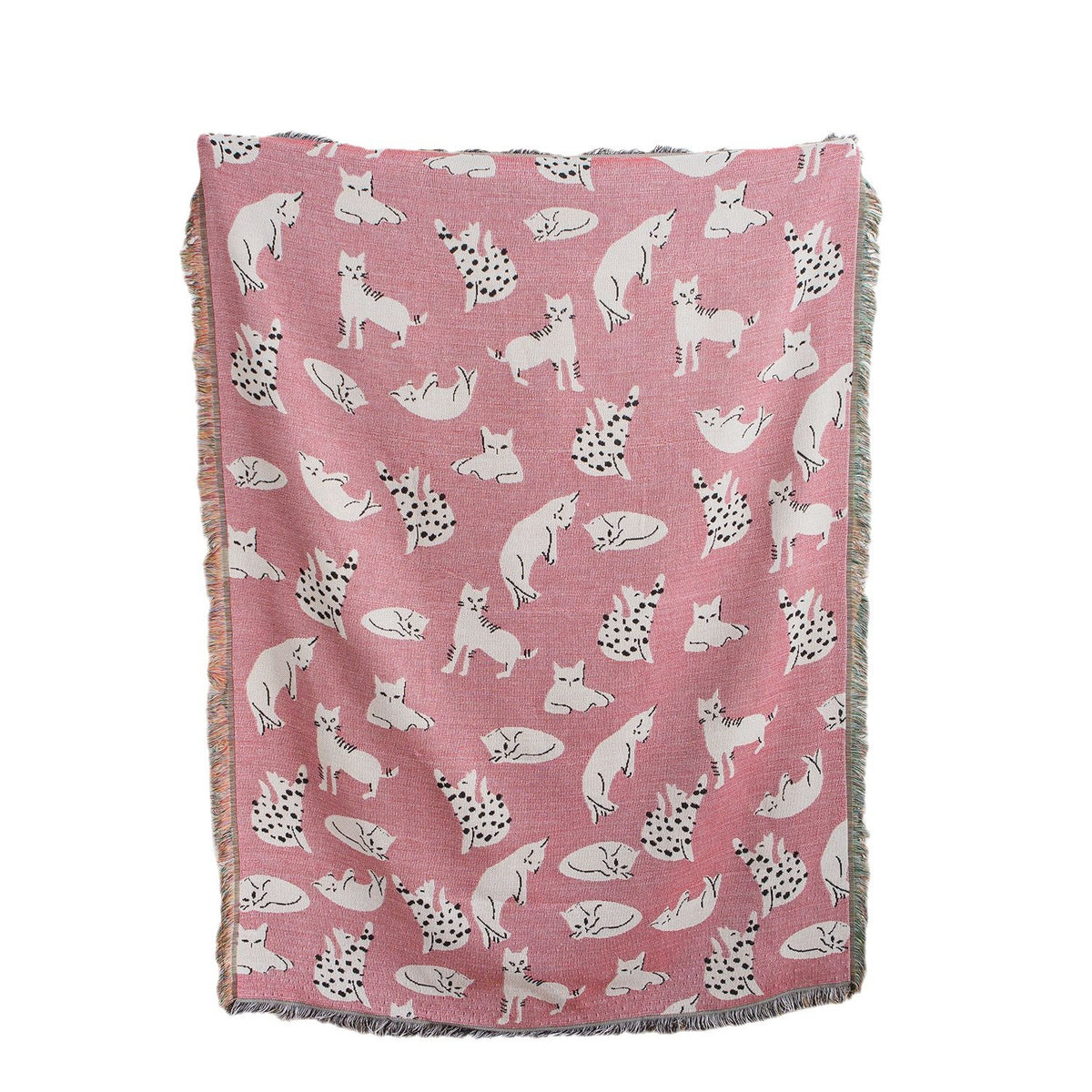 Pink Cartoon Style Tapestry - Abstract Europe and America Art Decor 130x180