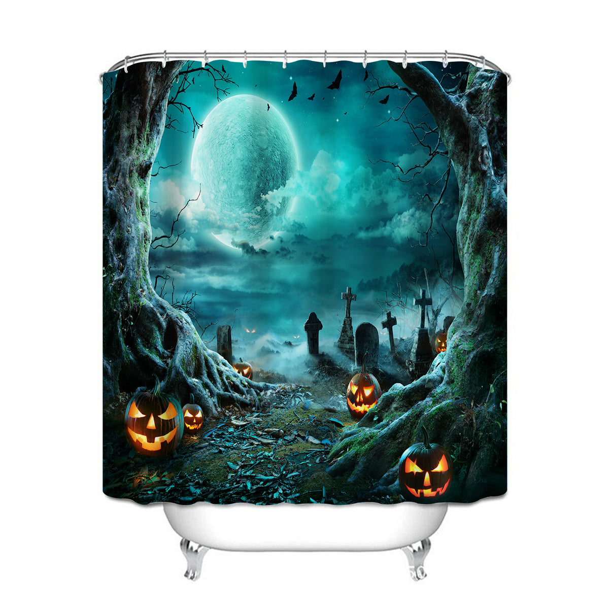Waterproof Shower Curtain with Mildew Resistance - Cross Border North