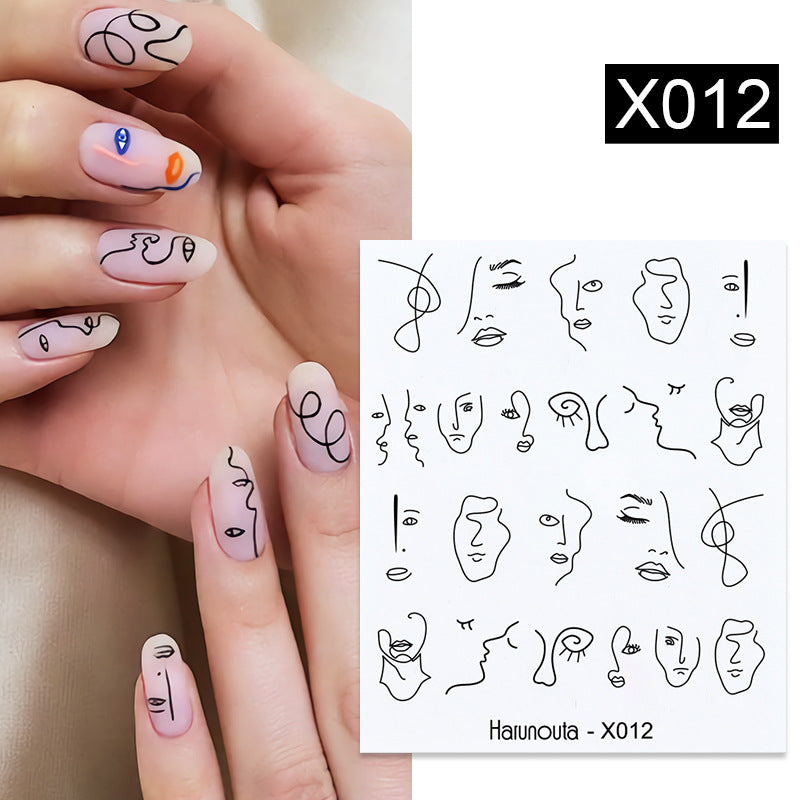 Nail Art Butterfly Sticker Flower Leaf Decal Kit - Assorted Formats