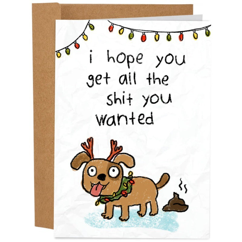 Funny Christmas Greeting Cards with Humorous Quotes - Assorted Sizes