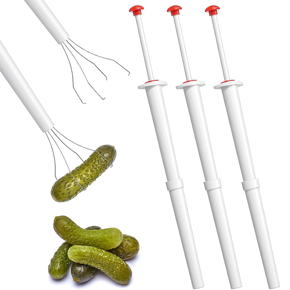 Stainless Steel Pickle and Food Picker - Multi-Functional Kitchen Tool