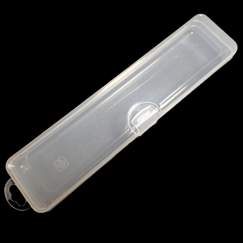 Transparent Portable Stationery & Makeup Storage Box - Dustproof PP Organizer