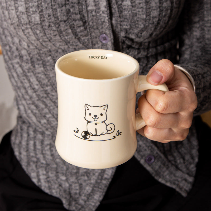 Cute Cartoon Ceramic Mug - Giftable Coffee Cup for All Occasions