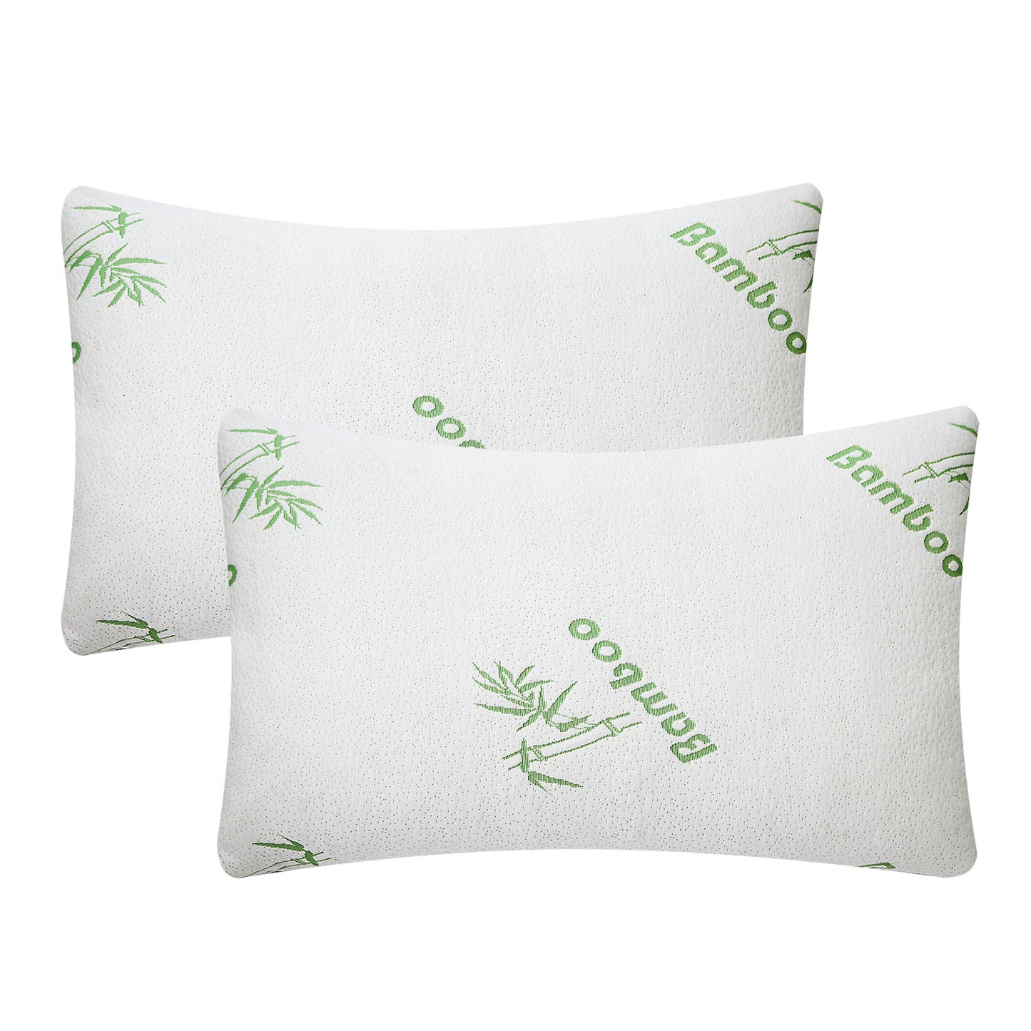 Bamboo Memory Foam Pillow - Hypoallergenic & Washable Cover