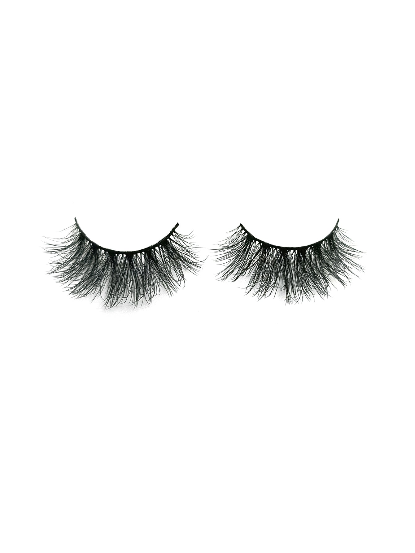 3D Faux Mink False Eyelashes - Voluminous Fluffy Cluster Style, 5 Pairs