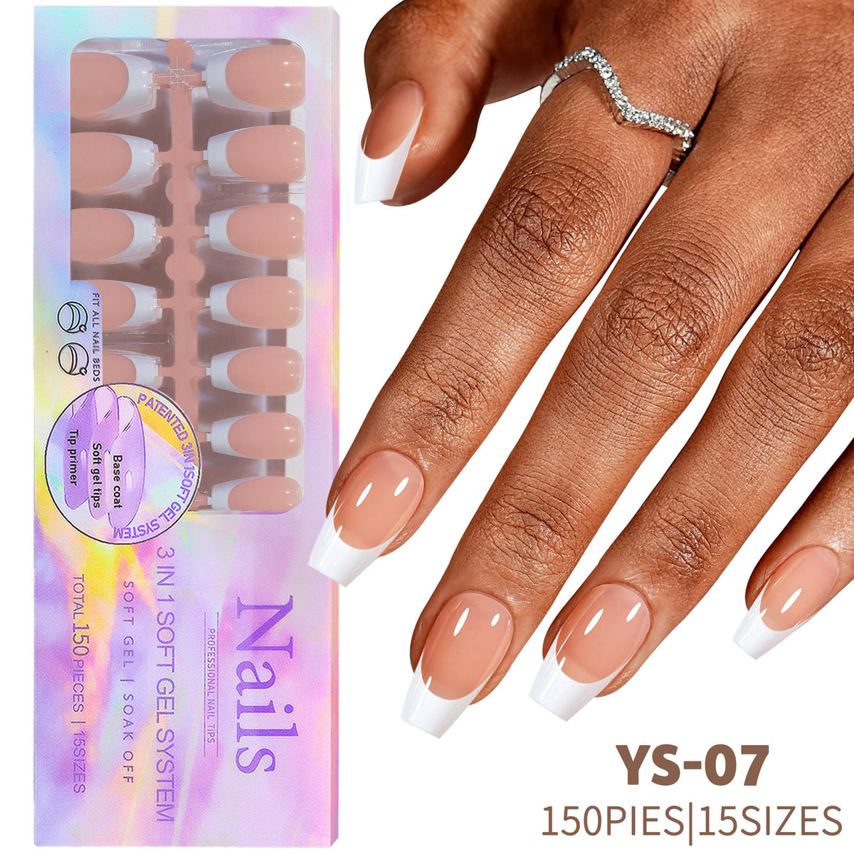 Black Nail Wraps - Seamless, Removable Nail Art Stickers for Ladies