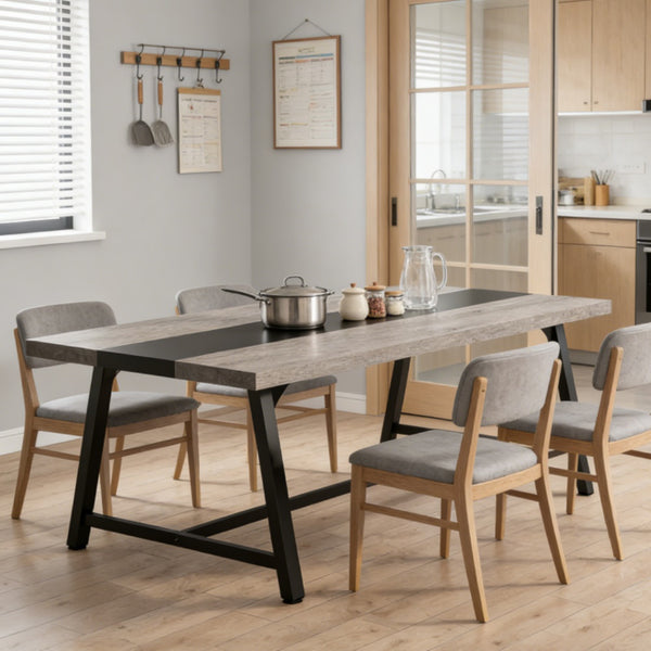 Spacious Rectangular Dining Table - Seats 6-8 People