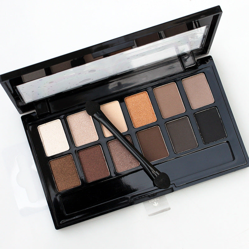12-Color Nude Eye Shadow Palette - Pretty Makeup Set for Eye Makeup