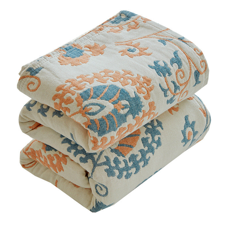 Thin Cotton Gauze Air Conditioning Blanket for Home Bedding