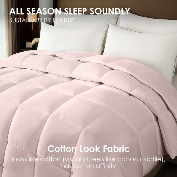 Pink Oversized Duvet - Premium Microfiber, Machine Washable