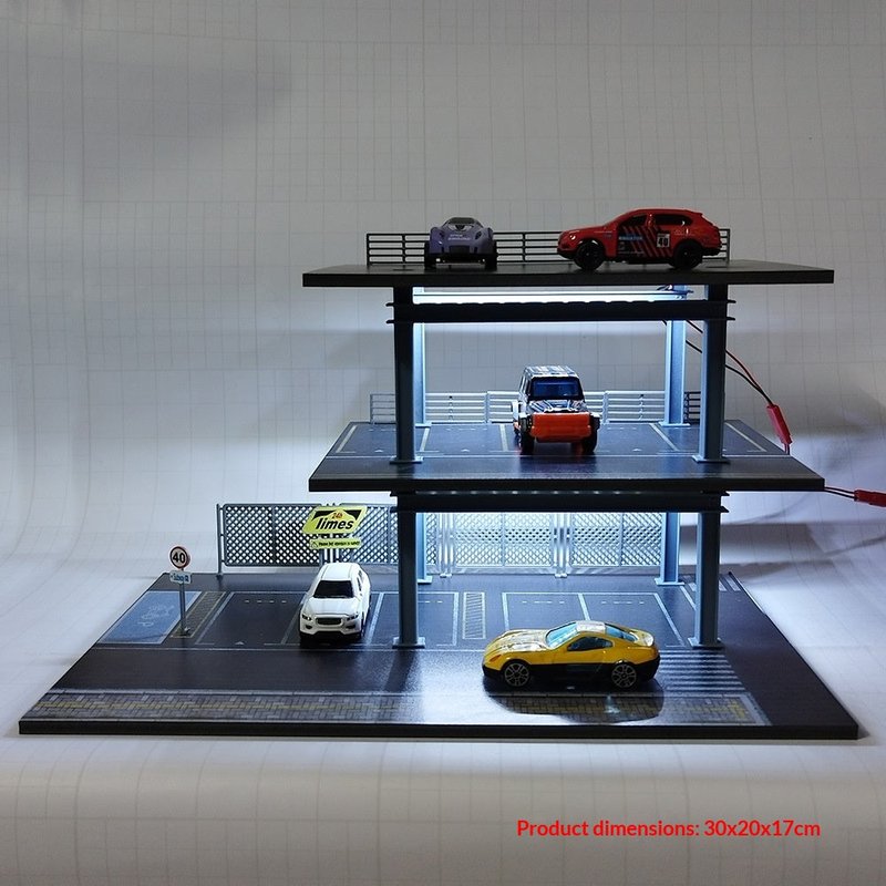 Illuminated Steel Frame Scene Model with Multiple Variants for Home Decor