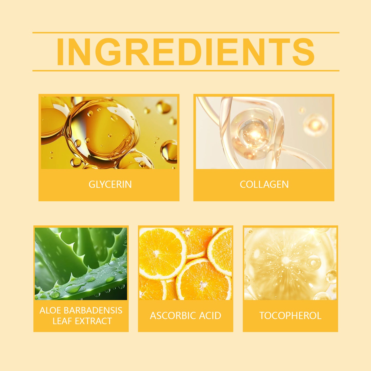 Moisturizing Face Essential Oil with Collagen & Aloe Vera - 30ml