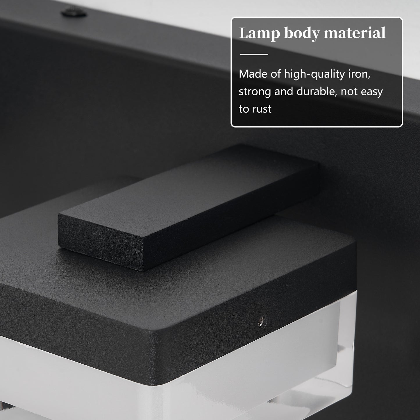 Modern LED Vanity Light - 3-Light Matte Black Over Mirror