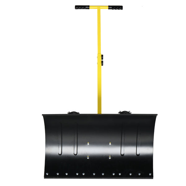 Adjustable Snow Plow for Vehicle or Lawn Use - Durable Metal Snow Removal Tool