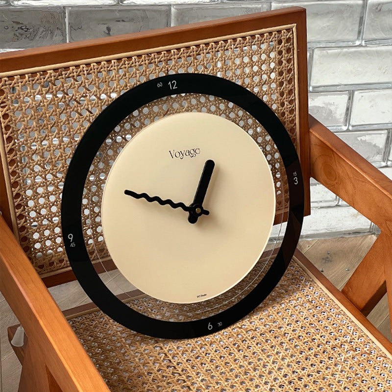 Modern Round Quartz Wall Clock 35cm Home Decor Nordic Style
