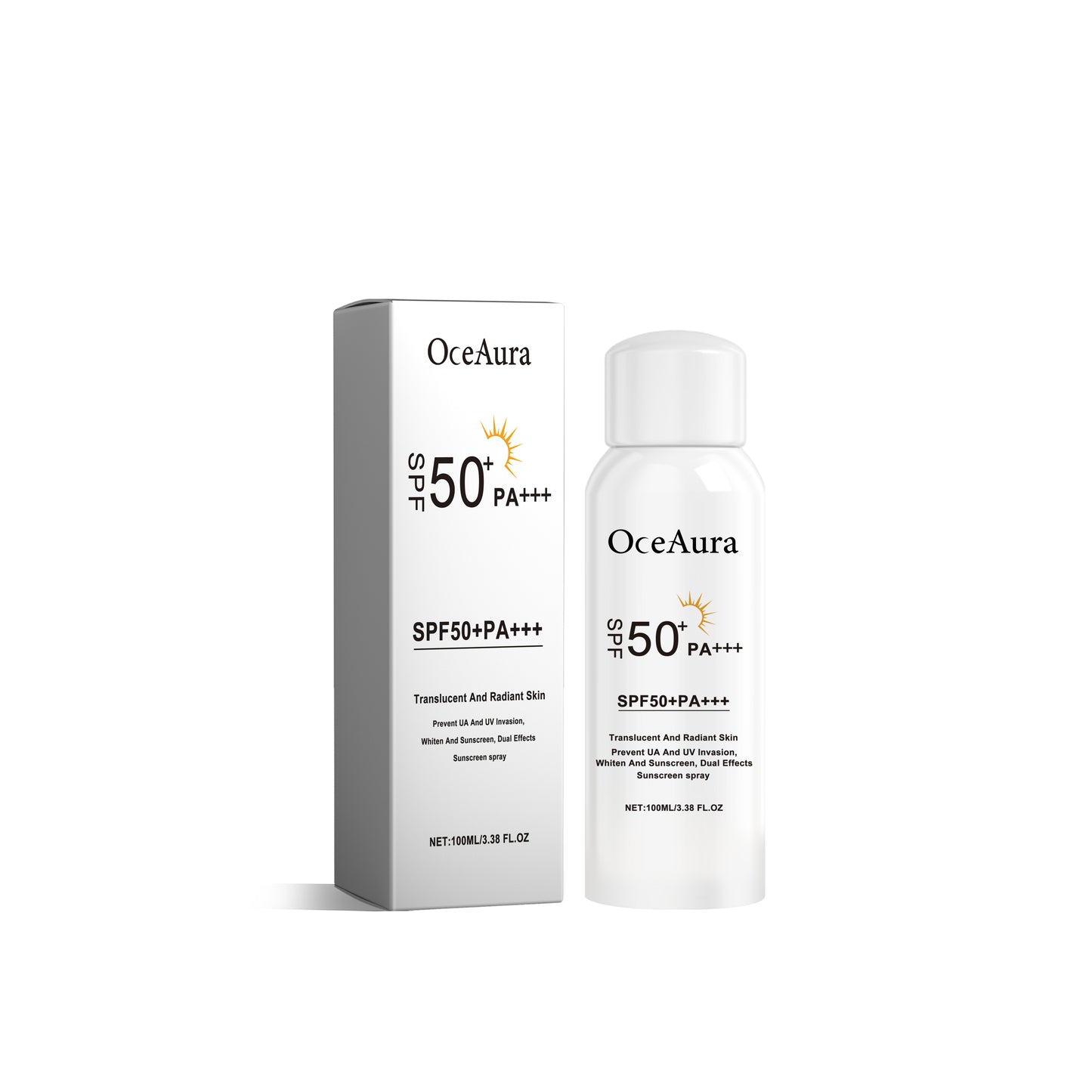 Moisturizing Sunscreen Spray - 100ml UV Protection for Face and Body