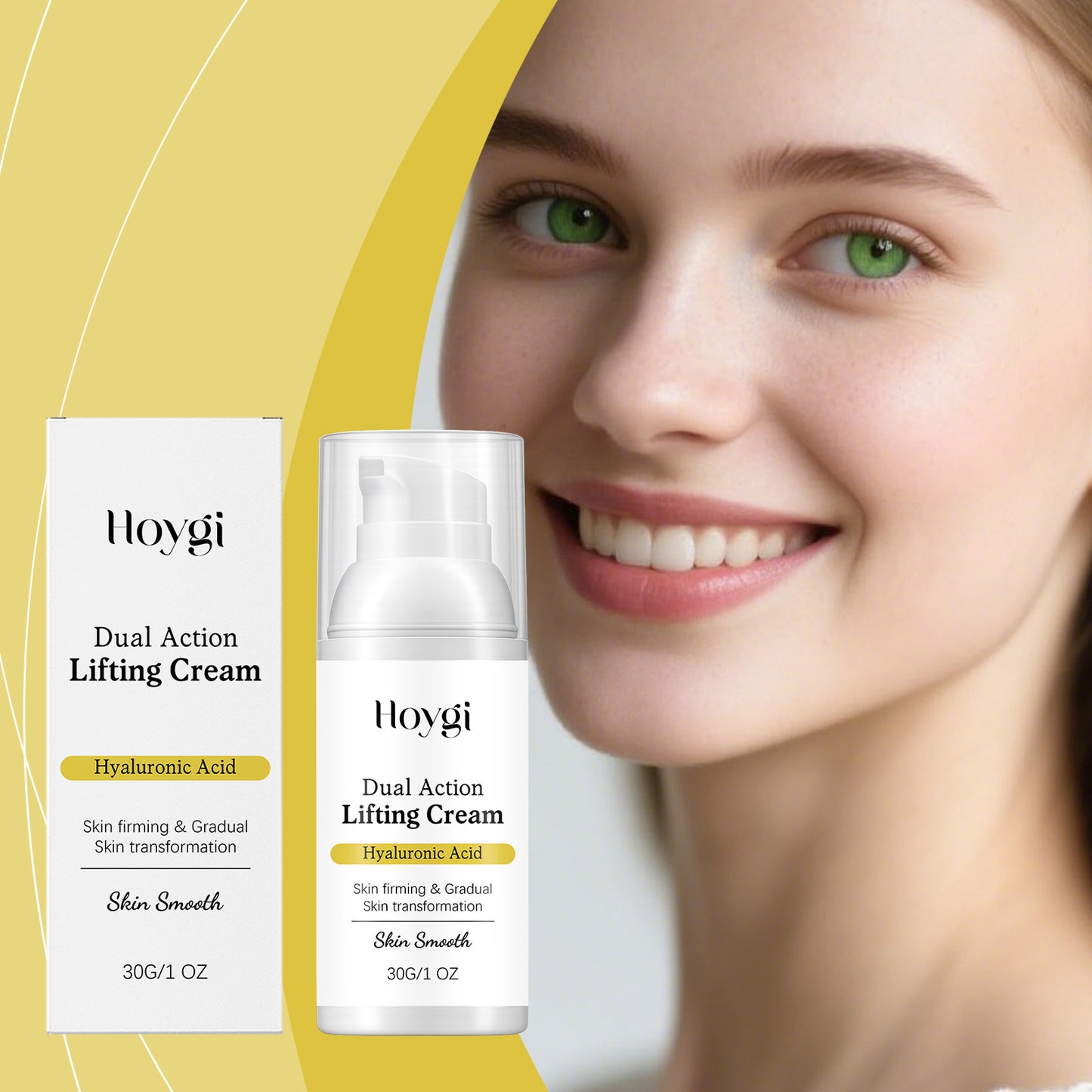 Double-Effect Lifting Face Cream 30g - Hydrating Skin Care for Youthful Look