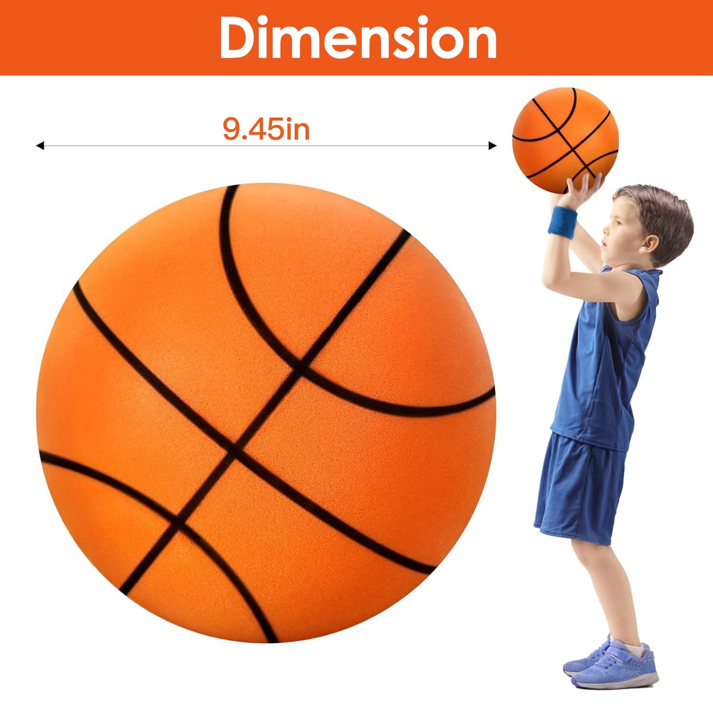Silent Foam Basketball - Low Noise Indoor Training Ball
