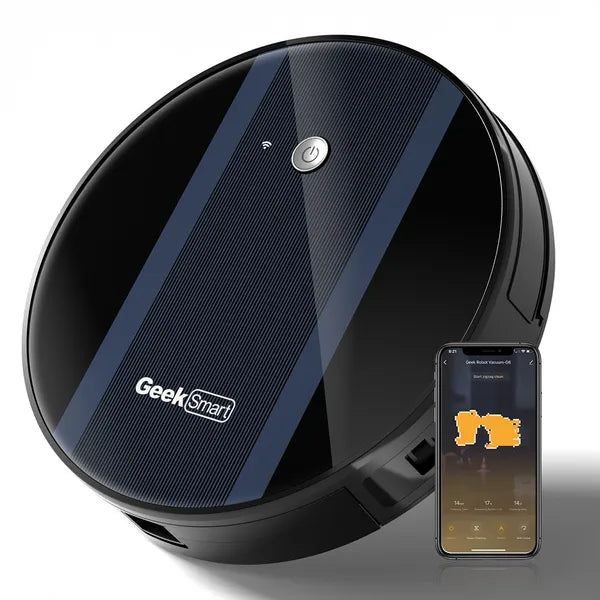 Robot Vacuum Cleaner G6 Ultra-Thin 1800Pa Strong Suction App Control Self-Charging