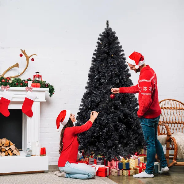 7.5 FT Pre-Lit Artificial Christmas Tree with 400 Lights & Remote Control